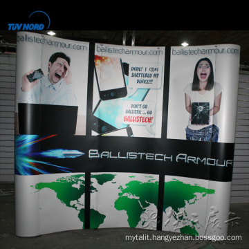 Aluminium exhibition stand backdrop design fabric tension pop up